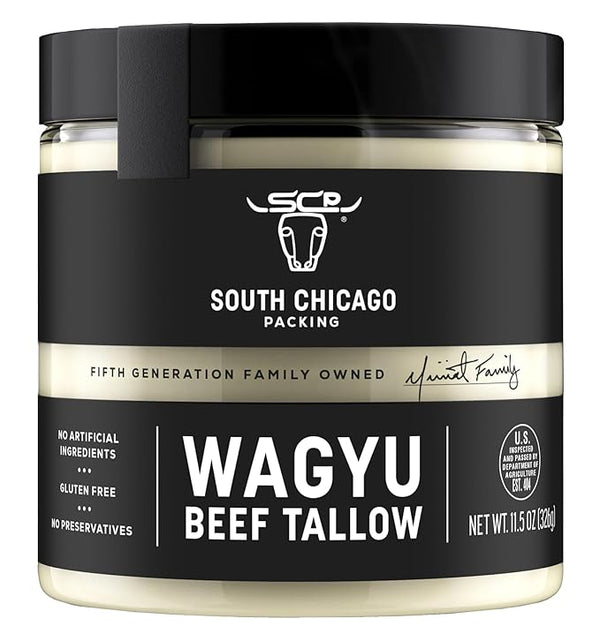 South Chicago Packing Wagyu Beef Tallow Glass Jar